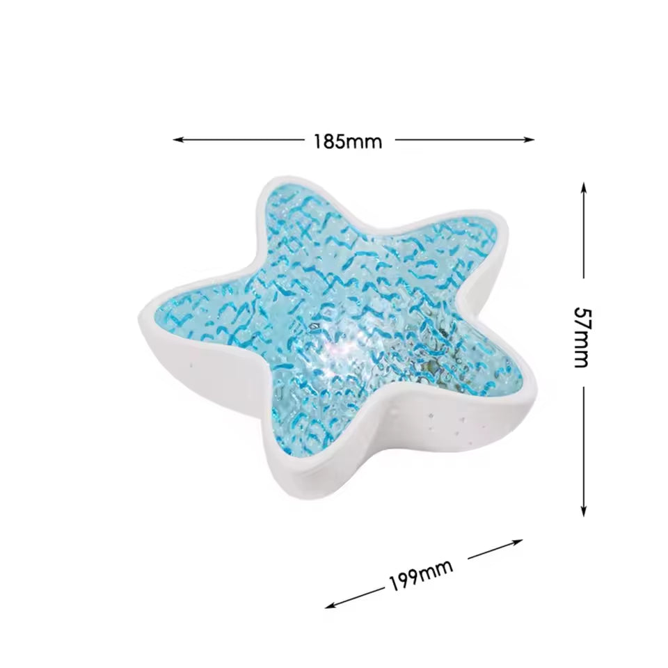 Lámpara De Proyector De Estrella De Mar, Decoración De Escritorio Para Habitación, Luz Nocturna Recargable, Luz Ambiental De Ensueño, Regalo Para Niños, Decoración De Fiesta, Luces Nocturnas