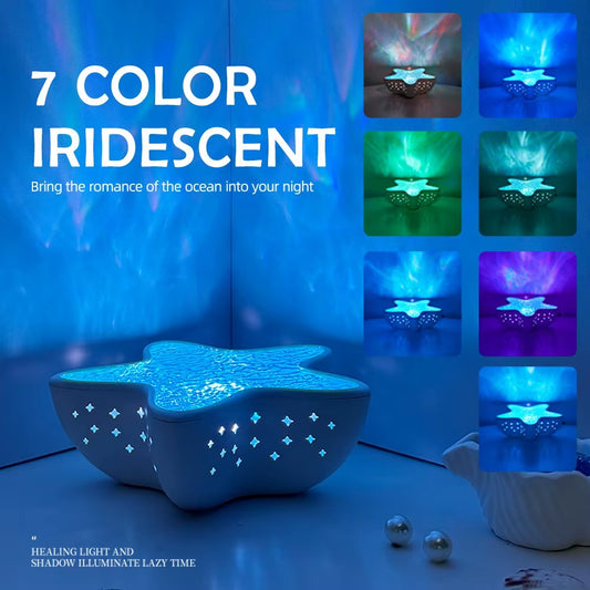 Lámpara De Proyector De Estrella De Mar, Decoración De Escritorio Para Habitación, Luz Nocturna Recargable, Luz Ambiental De Ensueño, Regalo Para Niños, Decoración De Fiesta, Luces Nocturnas
